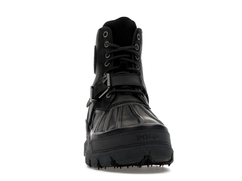 Polo Ralph Lauren Oslo High Oiled Leather Boot Black