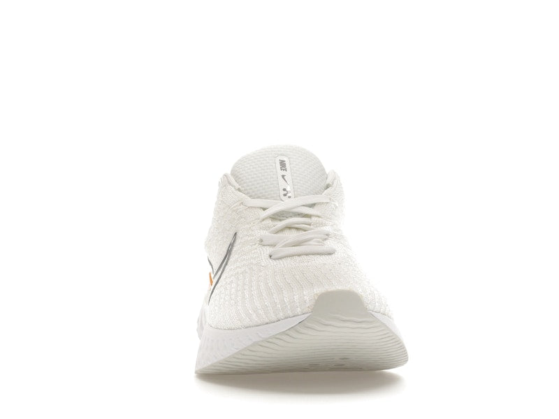 Nike React Infinity Run Flyknit 3 White Grey Kumquat
