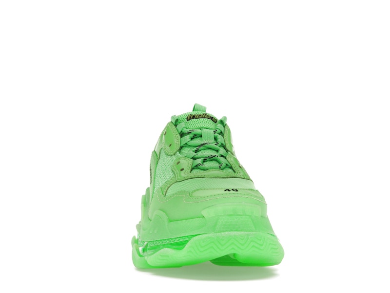 Balenciaga Triple S Soft Neon Green Clear Sole (Women's)