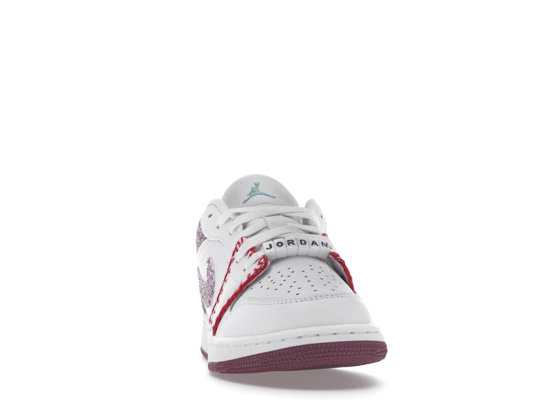 Jordan 1 Low White Light Bordeaux (GS)