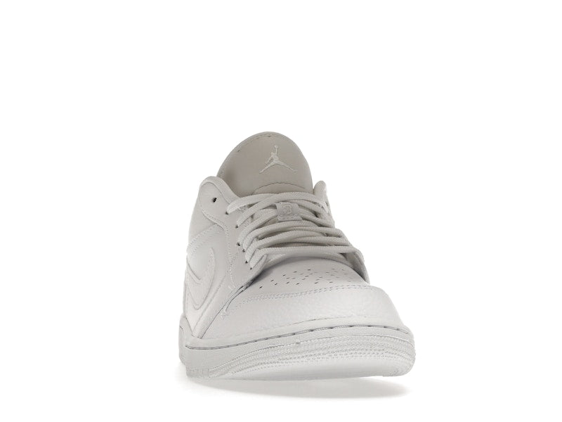 Jordan 1 Low Triple White Tumbled Leather