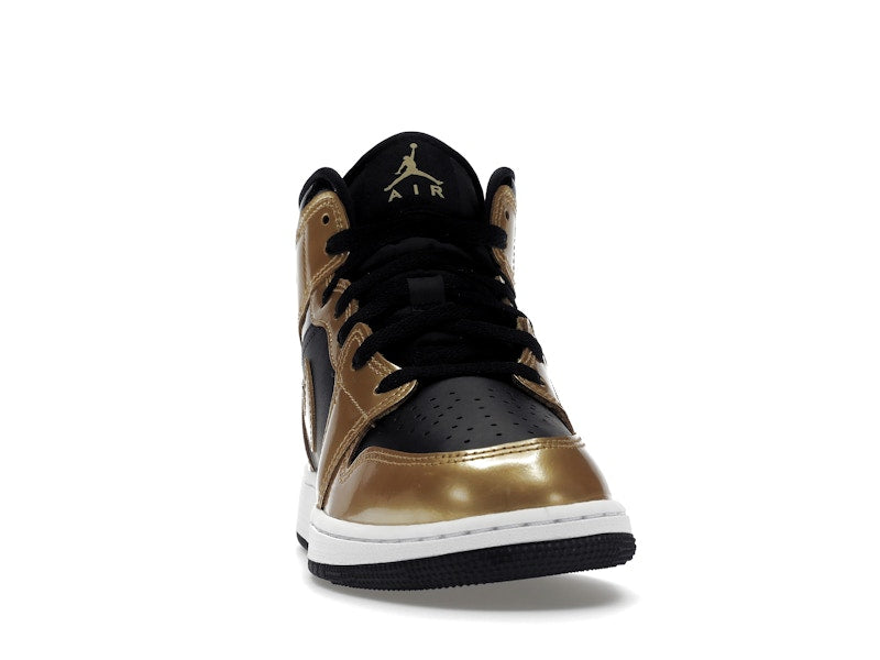 Jordan 1 Mid SE Metallic Gold Black (GS)