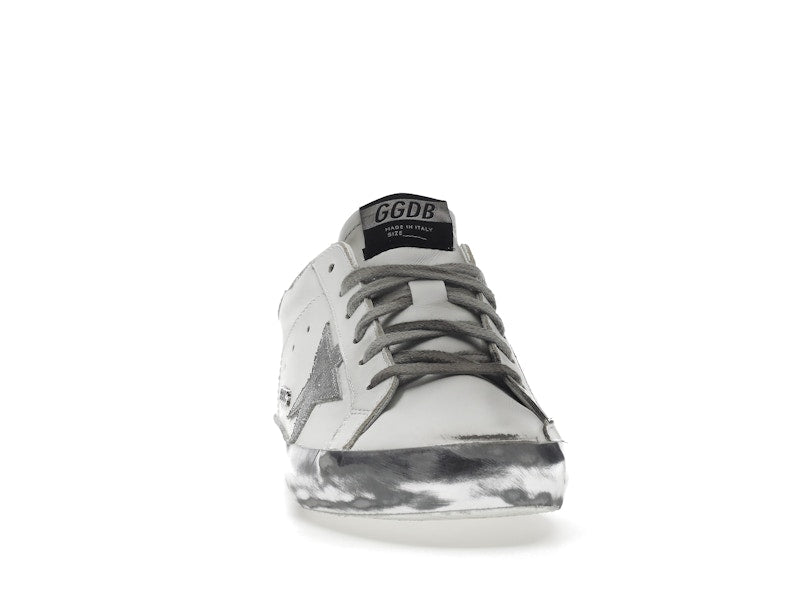 Golden Goose Super-Star White Silver Sparkle (Women's)