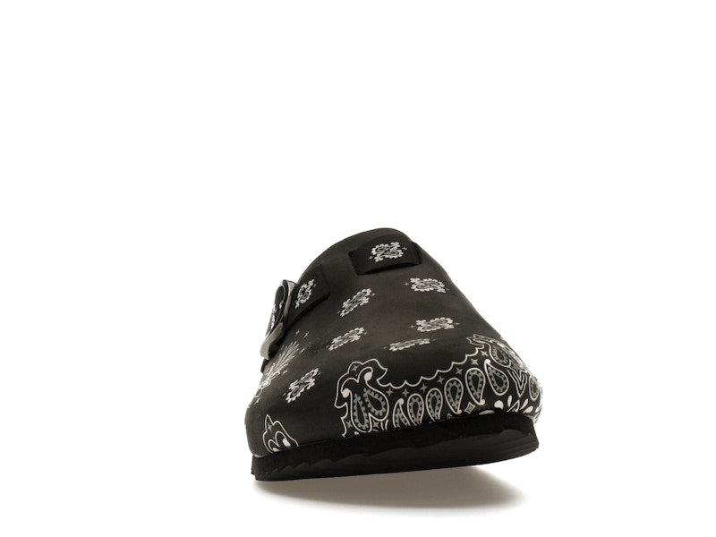 Bravest Studios Suede Paisley Clogs Black