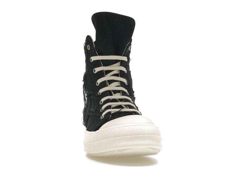Rick Owens DRKSHDW Slashed Sneaks Black Milk