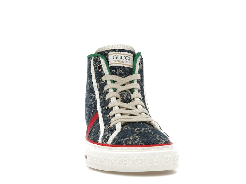 Gucci Tennis 1977 High Top Denim GG Print (Women's)