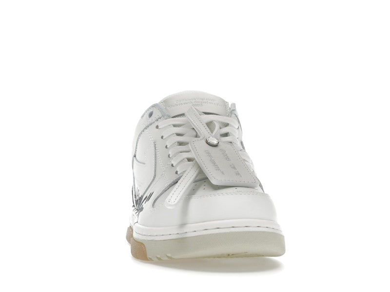 OFF-WHITE Out Of Office OOO Low Tops For Walking White Black