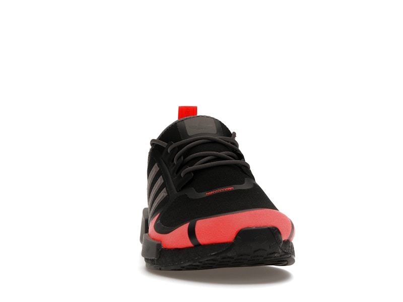 adidas NMD R1 Core Black Solar Red Grey