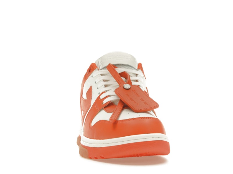 OFF-WHITE Out Of Office OOO Low Tops White Orange