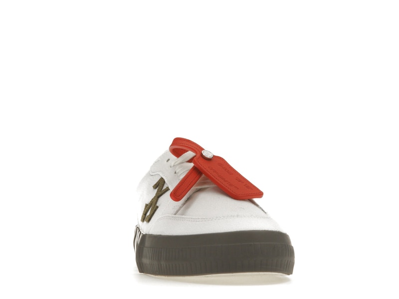 OFF-WHITE Vulcanized Low White Khaki Canvas