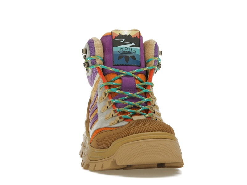 Gucci x Adidas Laced Up Boots Brown Purple (Women's)