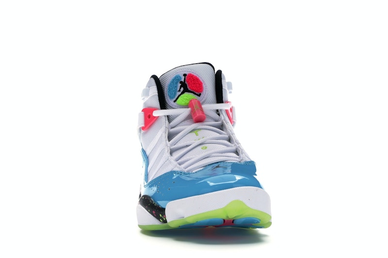 Jordan 6 Rings White Light Blue Fury Cyber