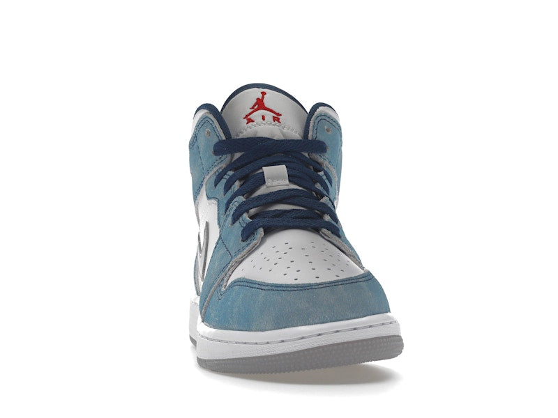 Jordan 1 Mid SE French Blue Light Steel (GS)
