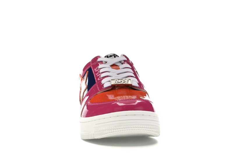 A Bathing Ape Bape Sta Low Color Block Pink Orange Navy