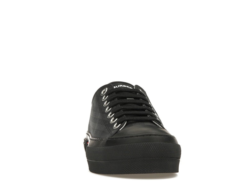 Burberry Vintage Check Canvas Low-Top Sneaker Dark Charcoal