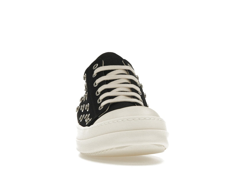Rick Owens DRKSHDW Low Sneaks Eyelet Black Milk