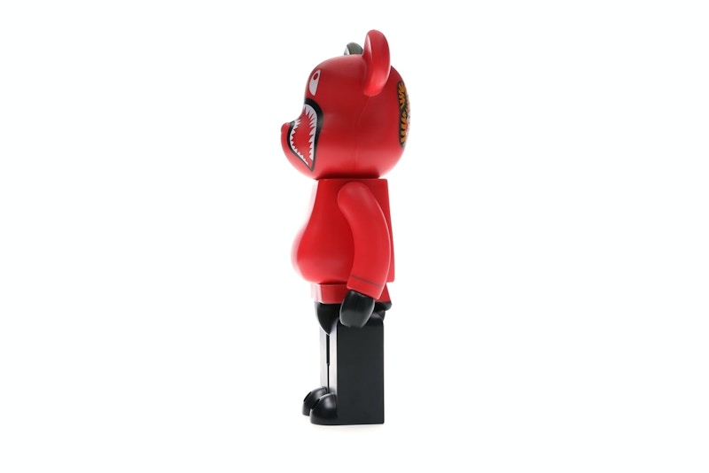 Bearbrick A Bathing Ape 1st Camo Shark 400% Red