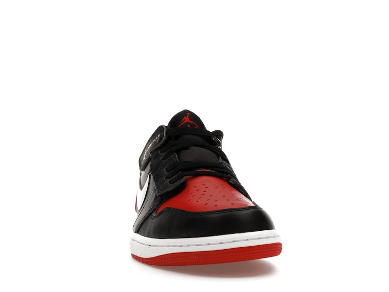 Jordan 1 Low FlyEase Black White Gym Red
