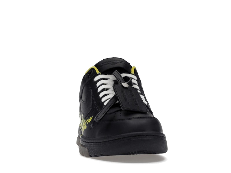 OFF-WHITE Out Of Office "OOO" Low Tops For Walking Black Yellow
