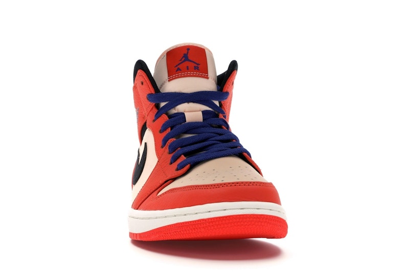 Jordan 1 Mid Team Orange Black