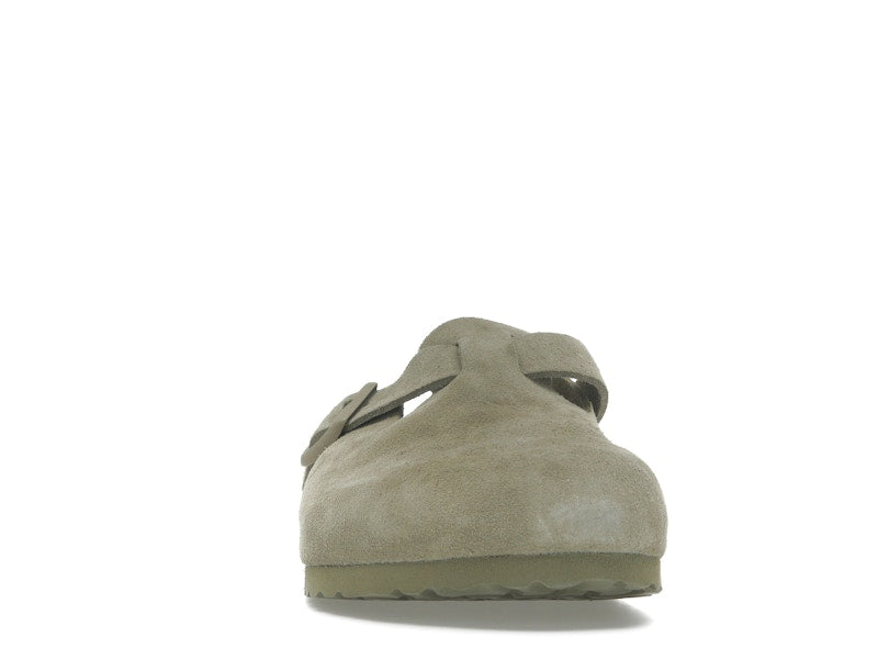 Birkenstock Boston Suede Faded Khaki