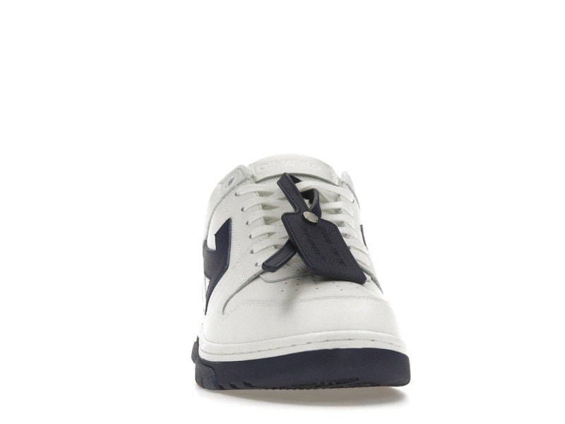 OFF-WHITE Out Of Office OOO Low Tops White Navy Blue