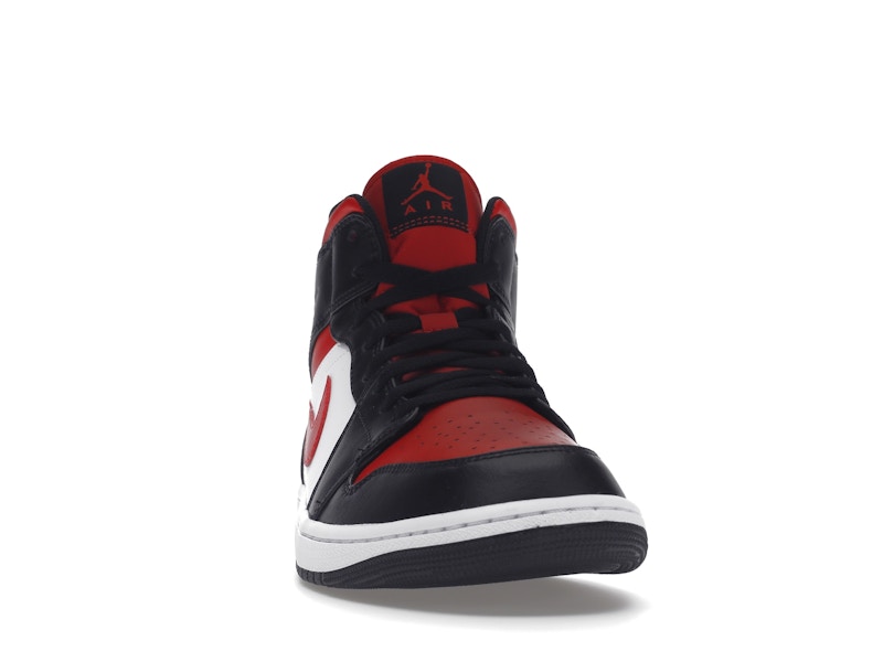 Jordan 1 Mid White Black Red (2022)