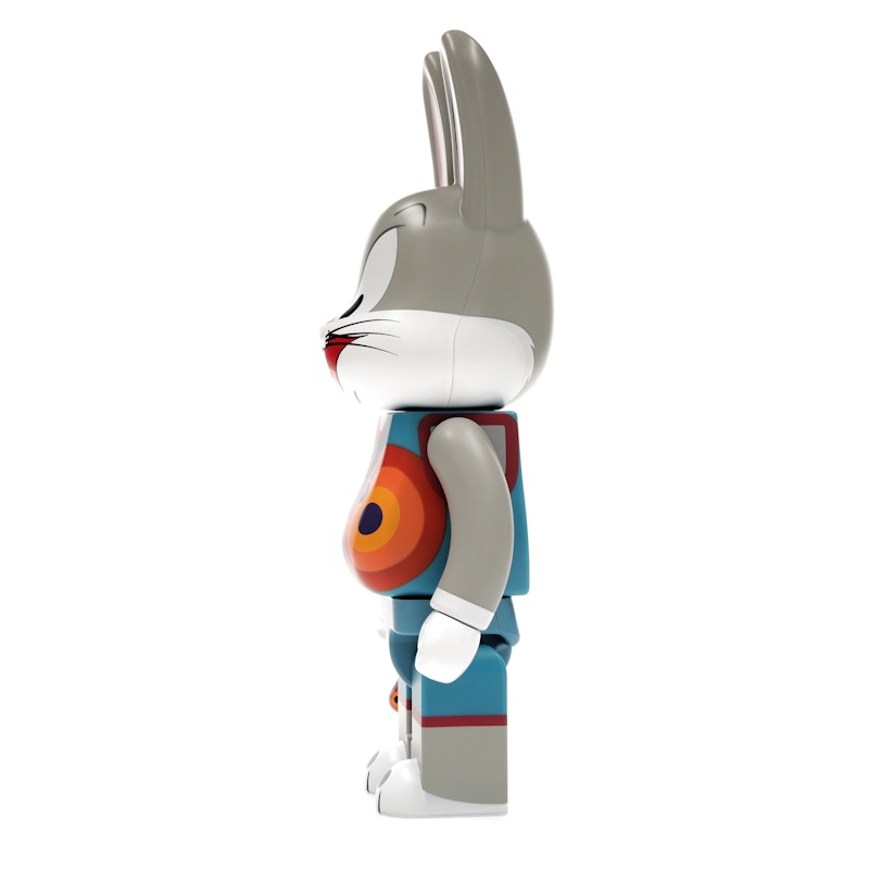 Bearbrick x Space Jam: A New Legacy Rabbrick Bugs Bunny 100% & 400% Set Grey