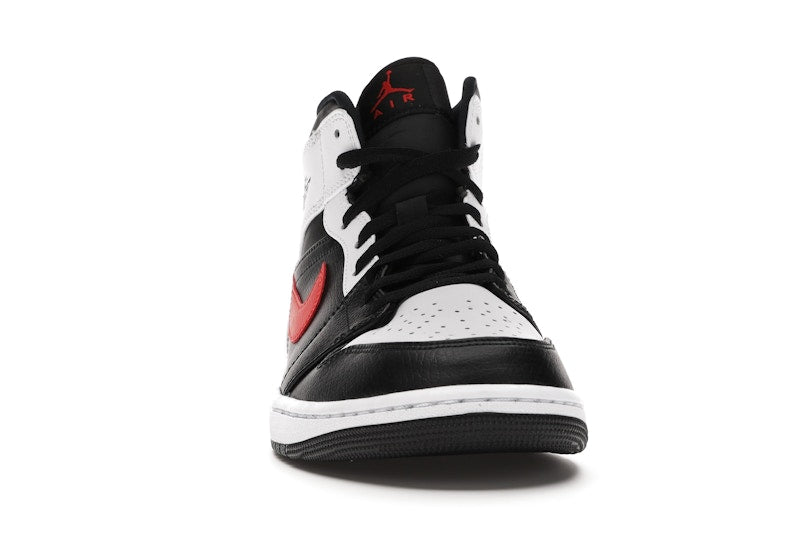 Jordan 1 Mid Black Chile Red White
