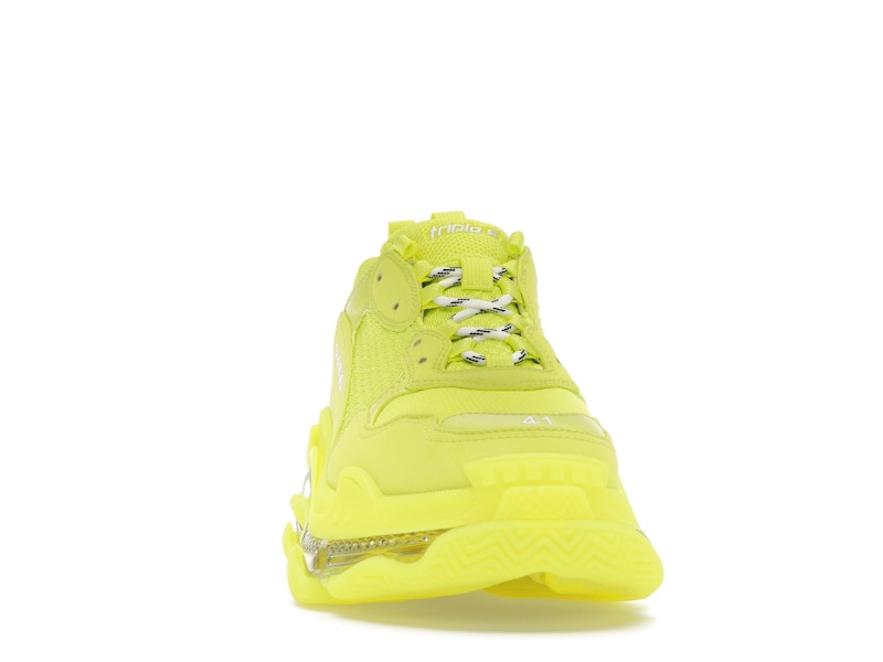 Balenciaga Triple S Clear Sole Fluo Yellow White (Women's)