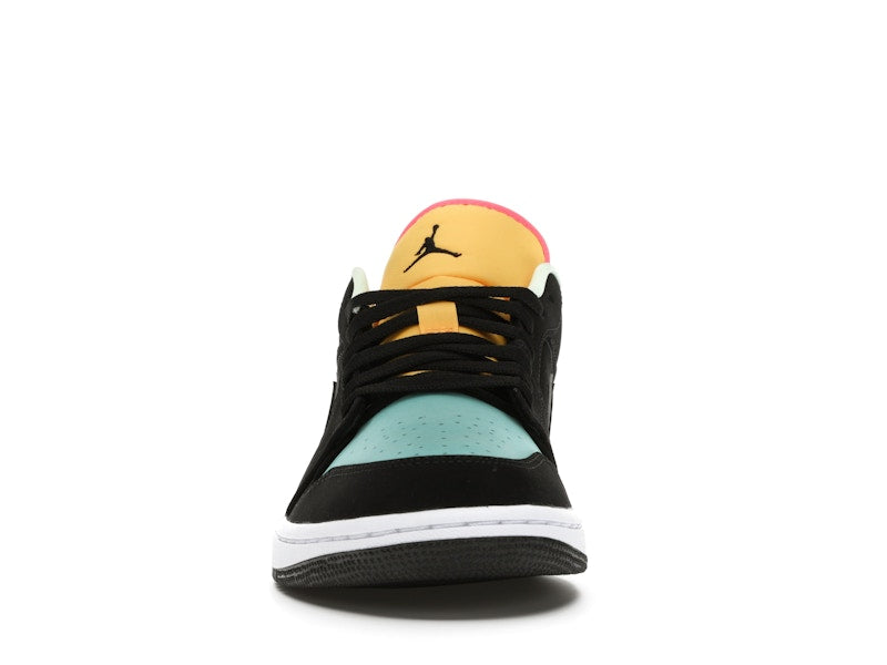 Jordan 1 Low Black Aurora Green Laser Orange