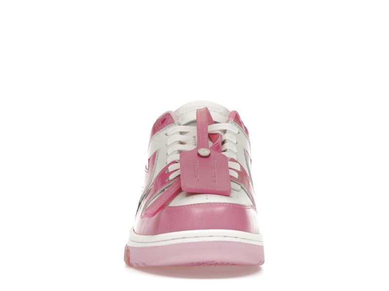 OFF-WHITE Out Of Office OOO "For Walking" Low Tops Pink Tie Dye