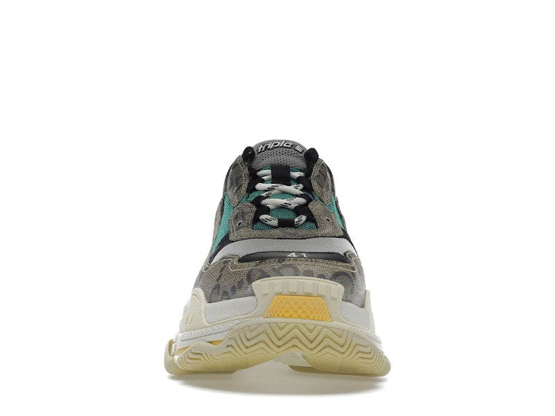 Gucci x Balenciaga The Hacker Project Triple S Beige Green Yellow