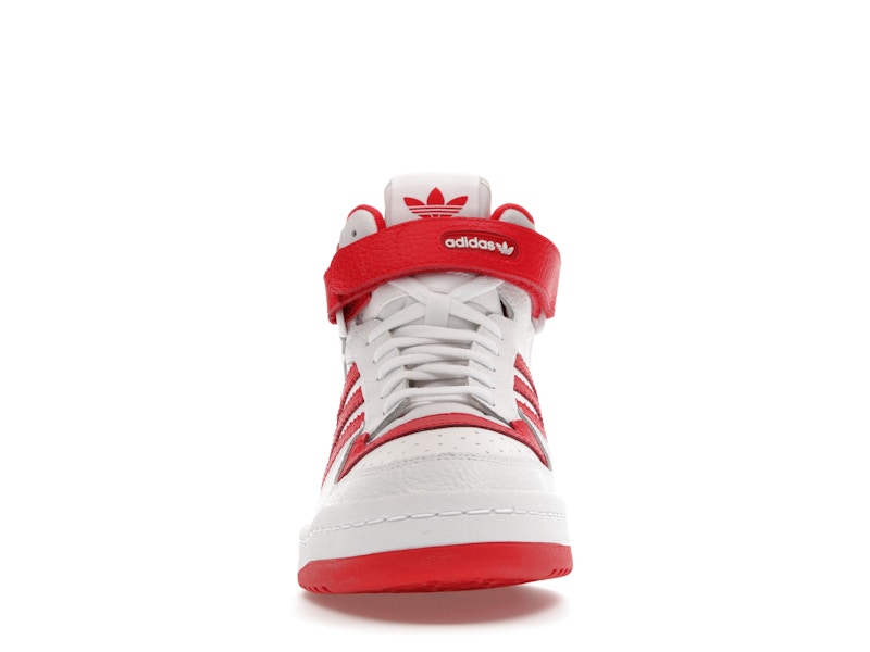 adidas Forum Mid Cloud White Vivid Red