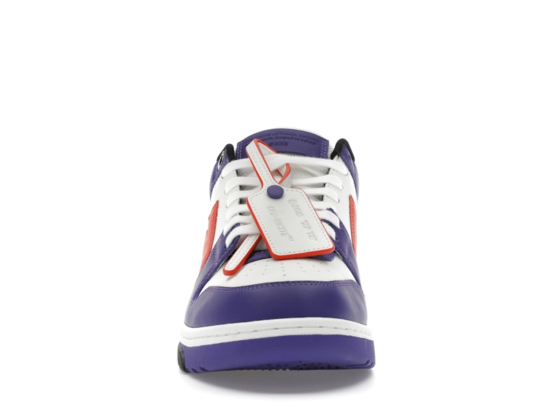 OFF-WHITE Out Of Office OOO Low Tops White Purple Orange