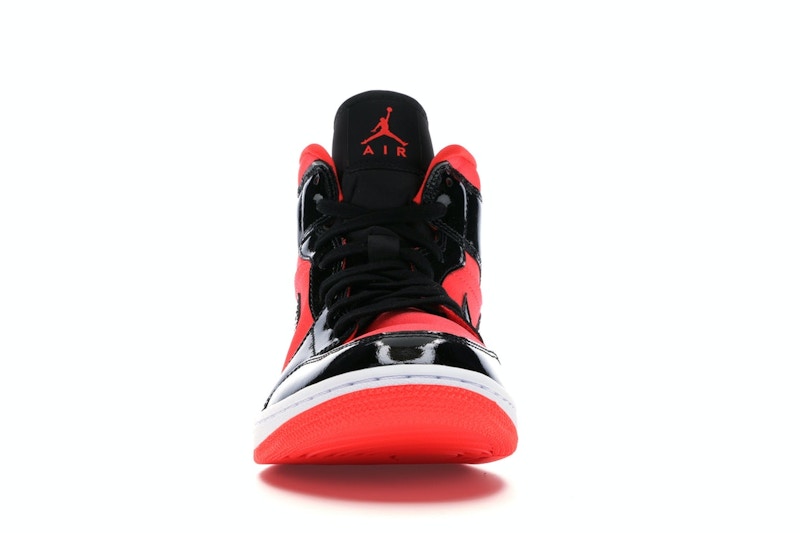 Jordan 1 Mid Hot Punch Black (Women's)