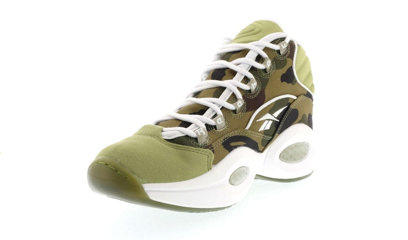 Reebok Question Mid mita sneakers X Bape 1st Camo