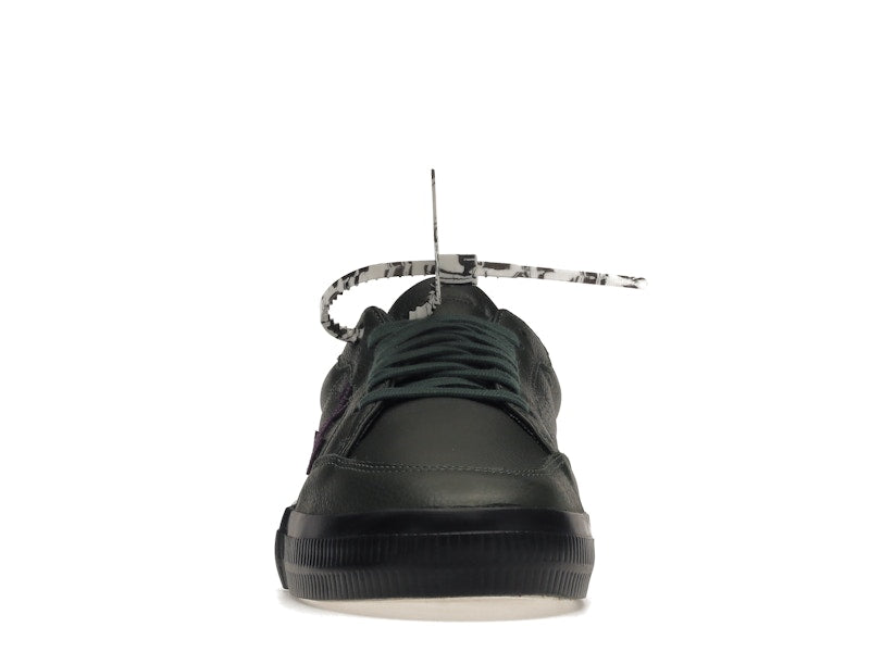 OFF-WHITE Vulc Low Dark Green Leather