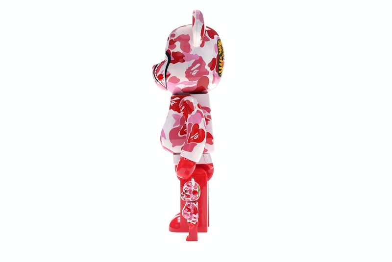 Bearbrick x Bape x Mika Ninagawa Shark 100% & 400% Set Pink
