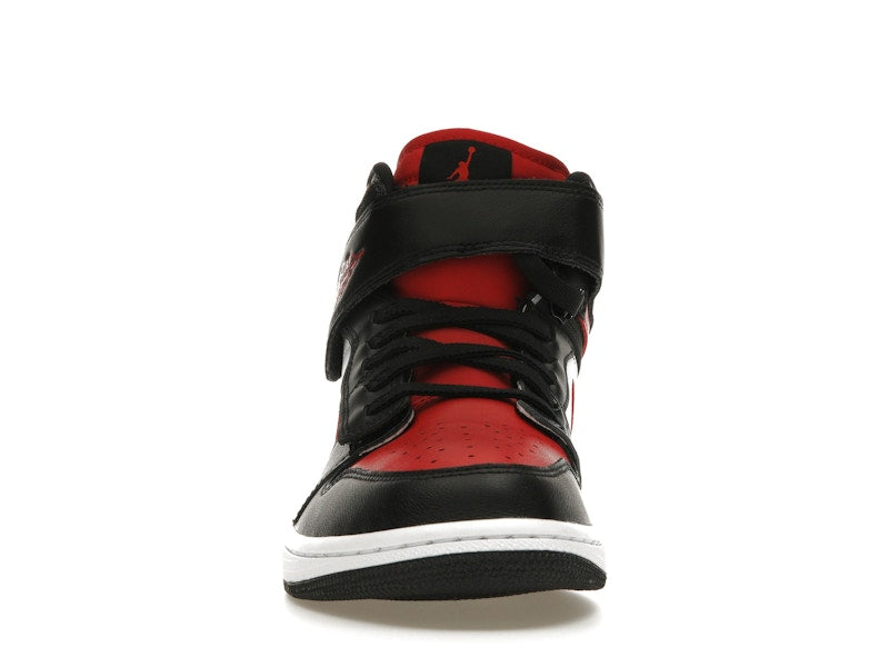 Jordan 1 High FlyEase Black White Fire Red