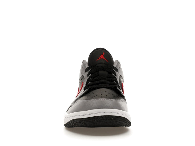 Jordan 1 Low Cement Grey Fire Red (Women's)