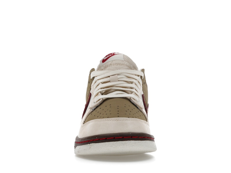 Nike Dunk Low Retro Khaki Team Red Pearl White (Women's)