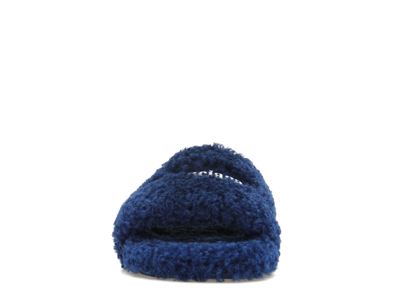 Balenciaga Furry Slide Blue