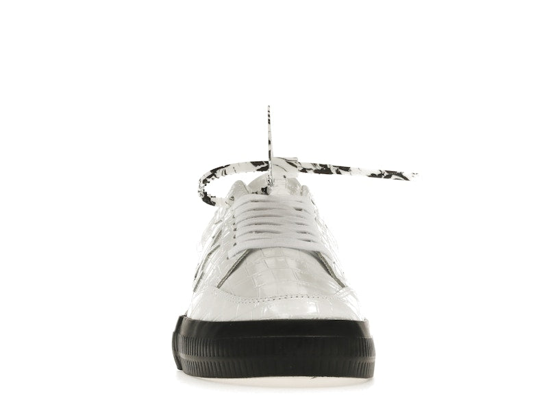 OFF-WHITE Vulc Low Croco Leather White Black