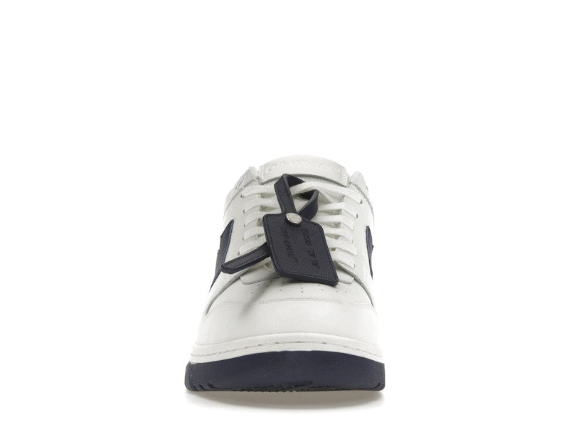 OFF-WHITE Out Of Office OOO Low Tops White Navy Blue