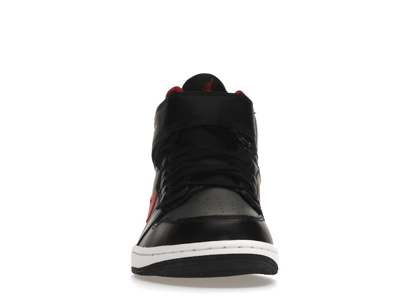 Jordan 1 High FlyEase Black Gym Red Smoke Grey