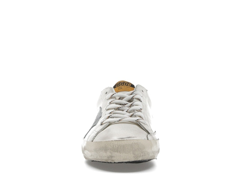 Golden Goose Super-Star White Grey Brown Heel Tab