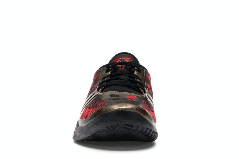 Nike KB Mentality Black Metallic Gold Chilling Red