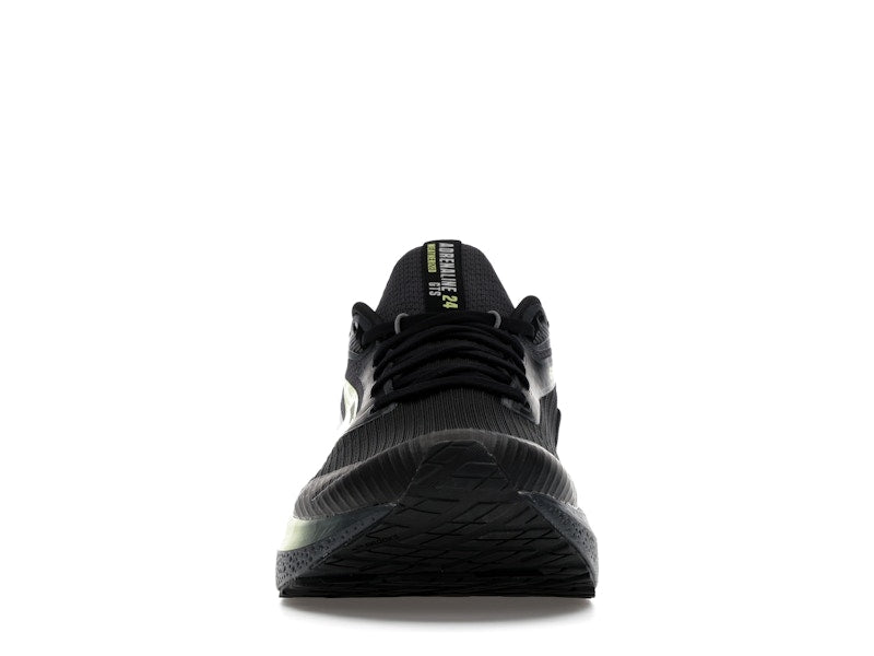 Brooks Adrenaline GTS 24 Weatherized Black Ebony New Yellow
