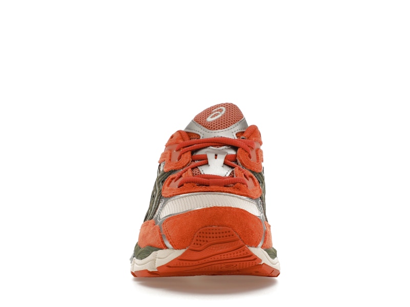 ASICS Gel-NYC Oatmeal Forest Green Orange